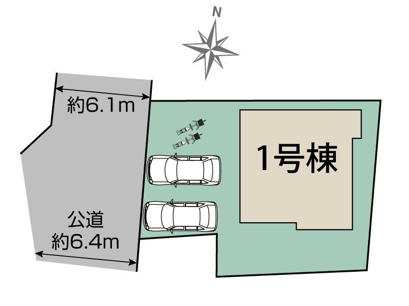 ブルーミングガーデン大和郡山市筒井町２期１棟の見取り図