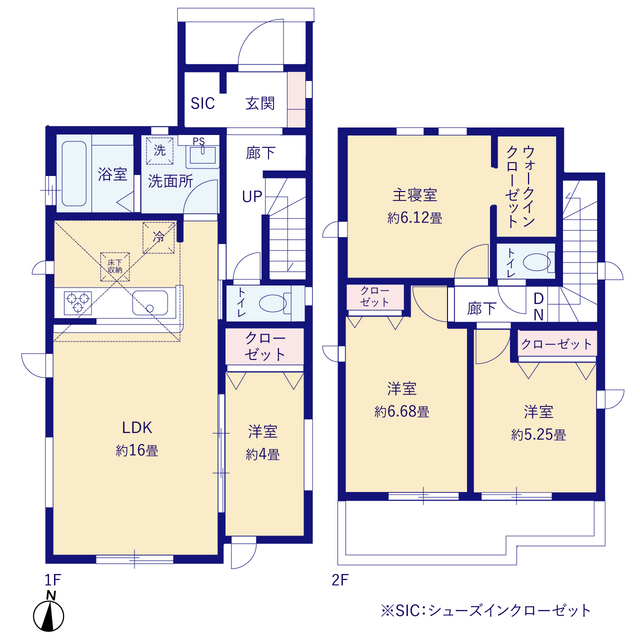 グラファーレ4293高知市介良乙６期５棟の見取り図