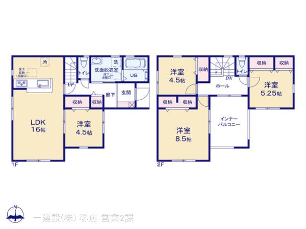 リーブルガーデン奈良東九条町１３期の見取り図