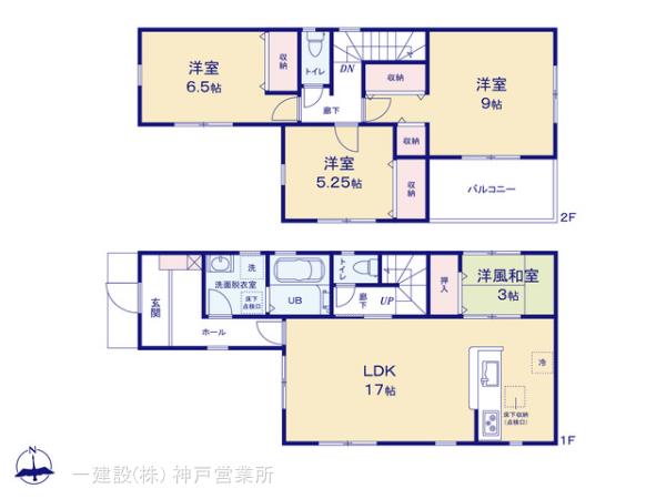 リーブルガーデン明石市大久保町西嶋１２期の見取り図