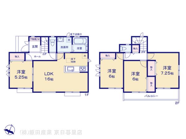 ハートフルタウン船橋市習志野台6丁目の見取り図