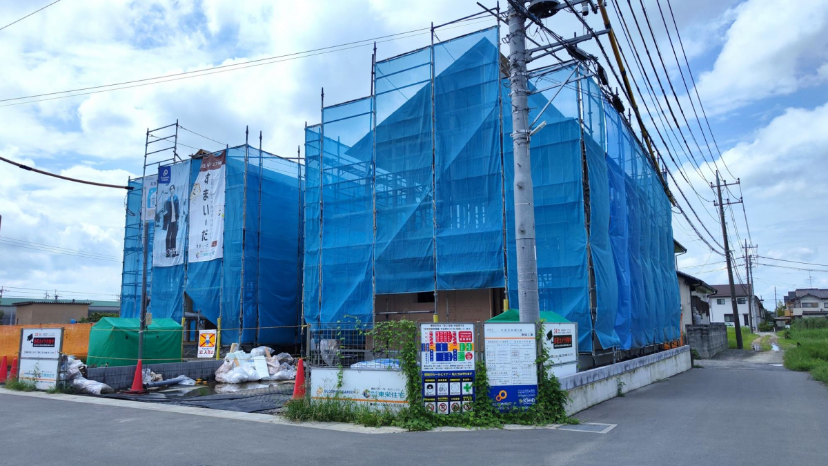 上棟しました！ 現地写真 8月撮影