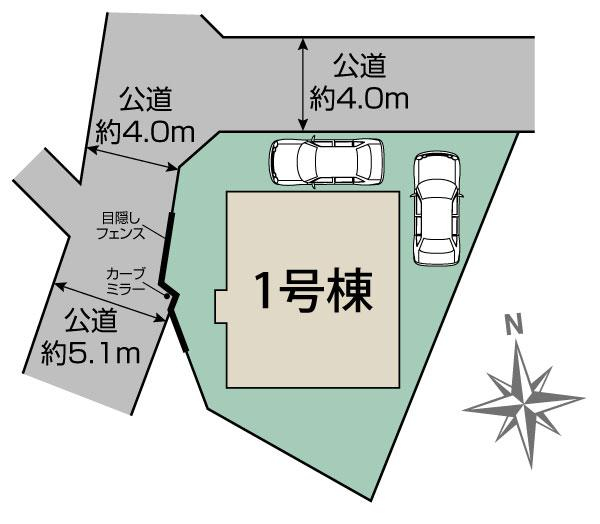 本庄市日の出2丁目1棟 区画図