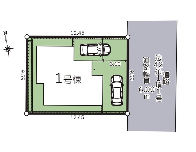 グラファーレ4251札幌市川北１棟の外観②