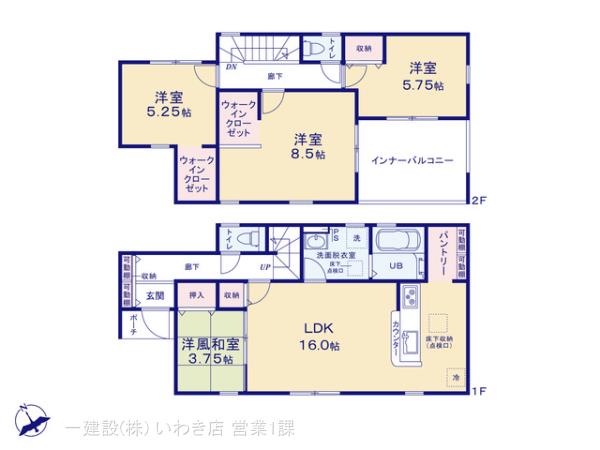 リーブルガーデン錦町江栗１丁目第１の見取り図