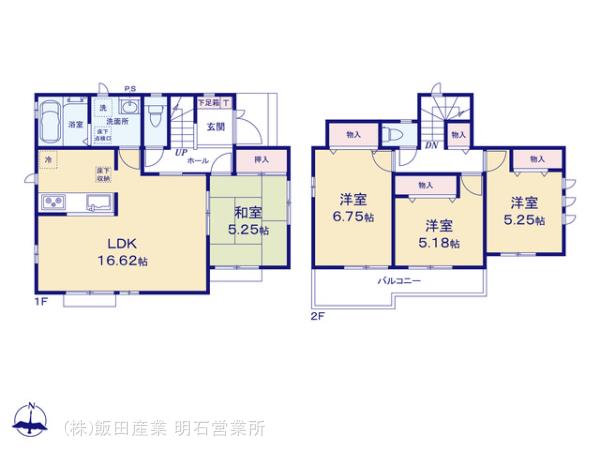 ハートフルタウン(明石)小野王子町2期の見取り図