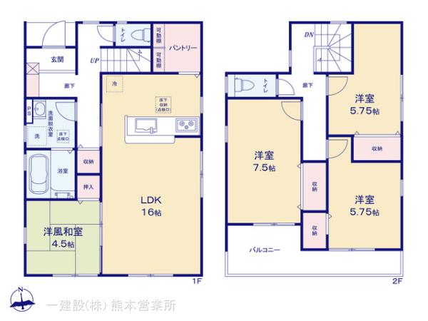 リーブルガーデン東区京塚本町第三の見取り図