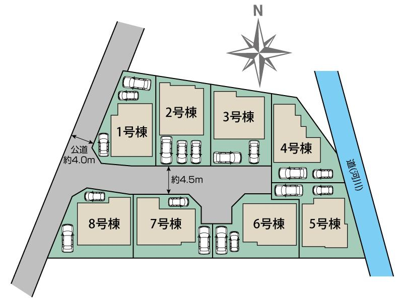 相模原市中央区淵野辺本町5丁目8区画 区画図