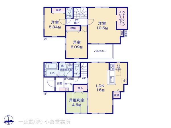 リーブルガーデン小倉南区長行東第6の見取り図