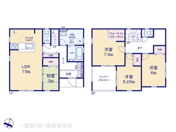 リーブルガーデン西青山二丁目の見取り図