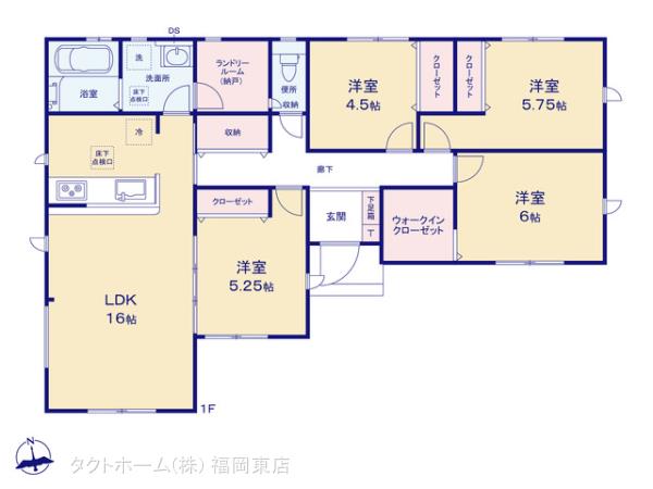 グラファーレ4178北九州市楠橋上方２期２棟の見取り図