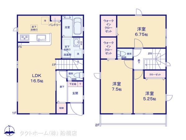 グラファーレ4133船橋市夏見４期１棟の見取り図