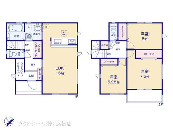 グラファーレ4153豊川市上野２期３棟の見取り図