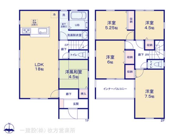 リーブルガーデン奈良市興善院町の見取り図