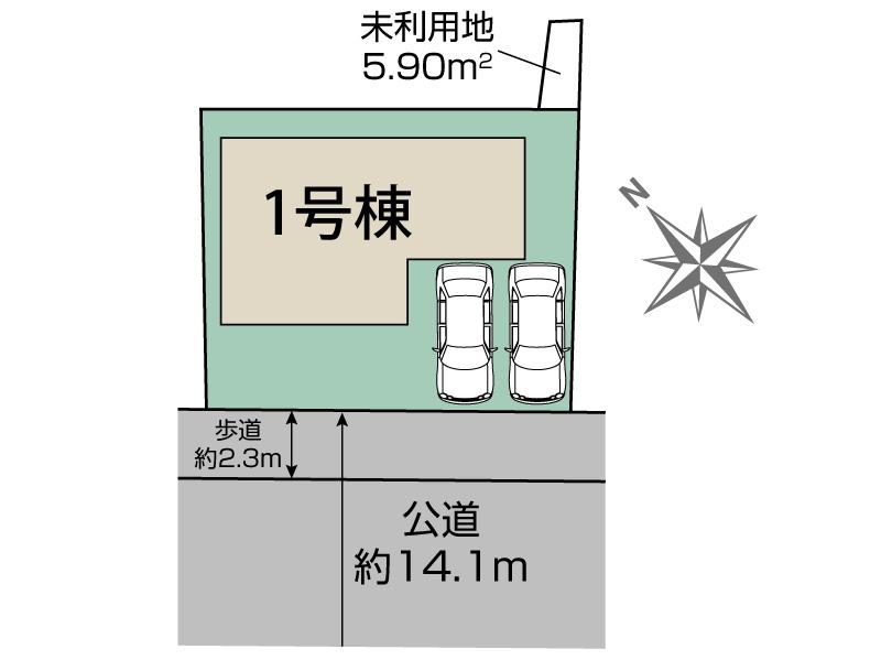 愛知郡東郷町春木音貝1棟 区画図