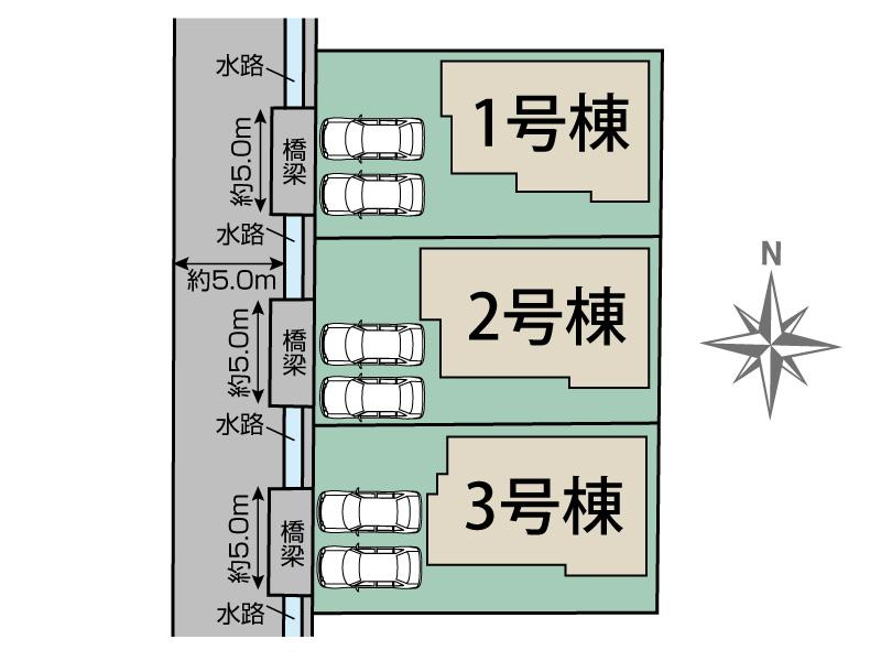 岩倉市八剱町五林3棟 区画図