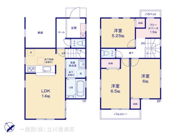 リーブルガーデン福生南田園第２期の見取り図