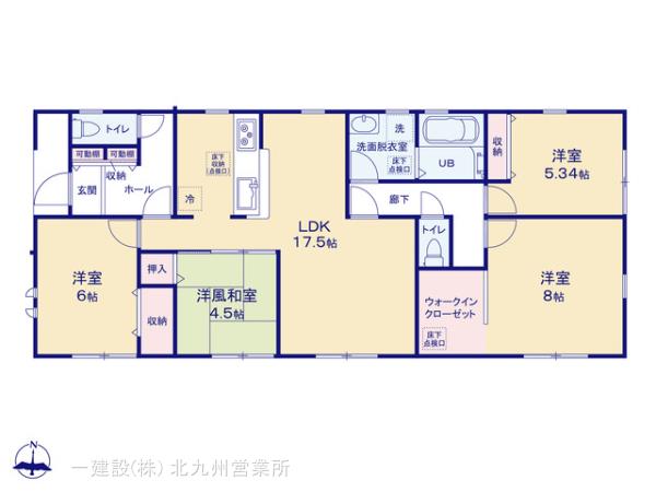 リーブルガーデン八幡西区中の原第三の見取り図