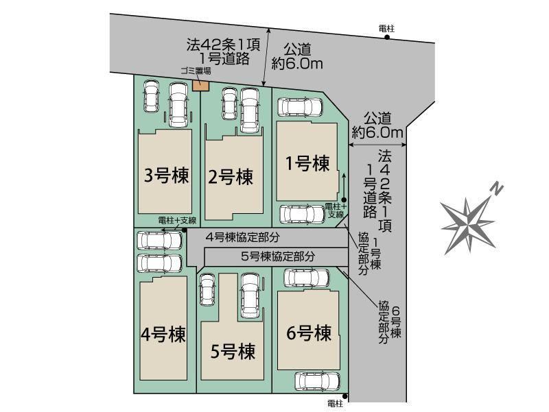 上尾市今泉1丁目2期6棟 区画図