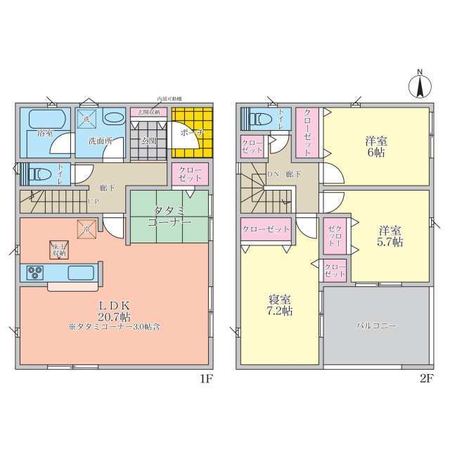 クレイドルガーデン桜井市大福 第7の見取り図