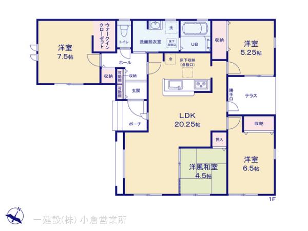 リーブルガーデン八幡西区三ツ頭第２の見取り図