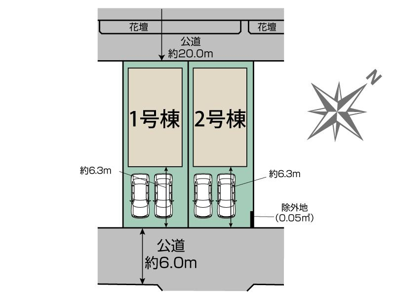 千葉市美浜区磯辺7丁目2棟 区画図