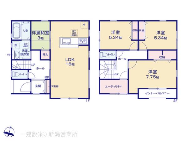 リーブルガーデン東区物見山第４の見取り図