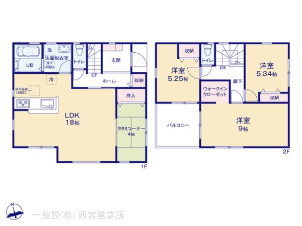 リーブルガーデン堺市美原区今井３期の見取り図