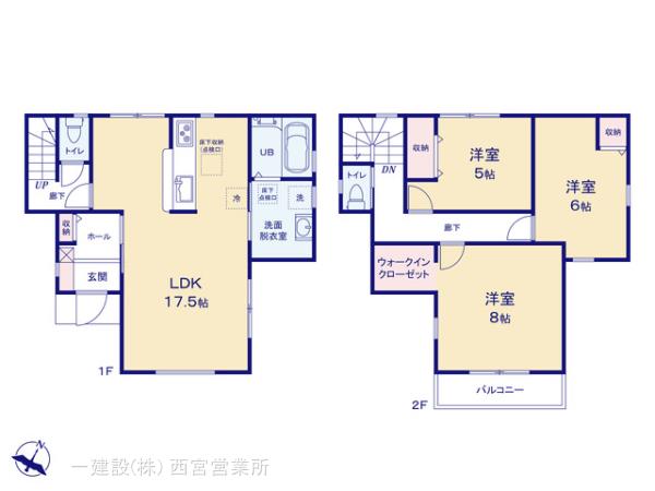 リーブルガーデン堺市東区大美野５期の見取り図