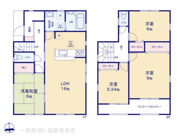 リーブルガーデン大和高田市大中４期の見取り図