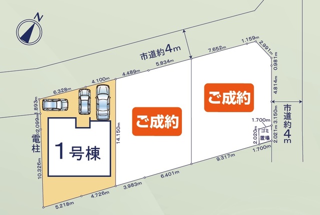 リナージュ徳島市南島田町２３－１期の見取り図