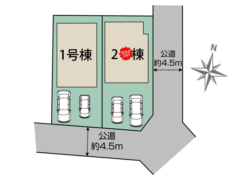 ブルーミングガーデン横浜市泉区中田南４丁目２棟の見取り図