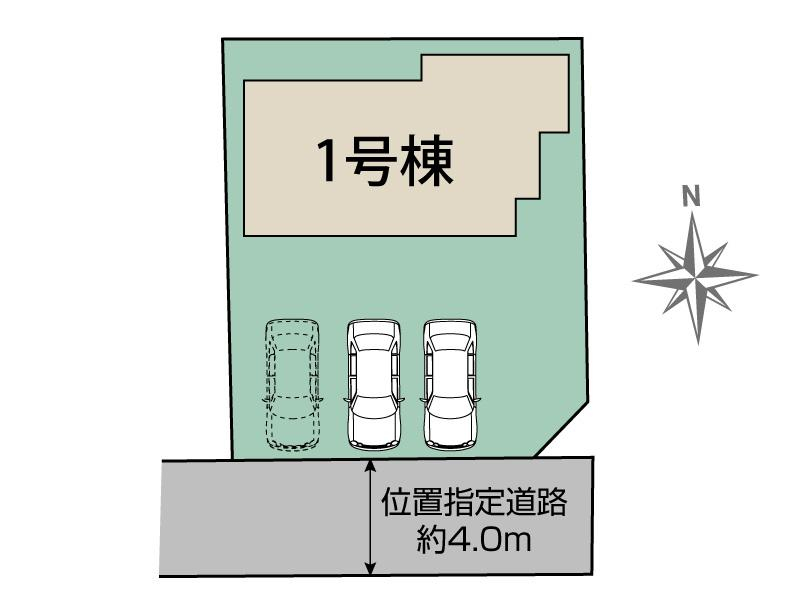 ブルーミングガーデン熊本市中央区九品寺６丁目１棟の見取り図