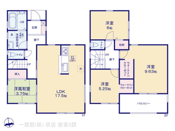 リーブルガーデン羽曳野向野二丁目３期の見取り図