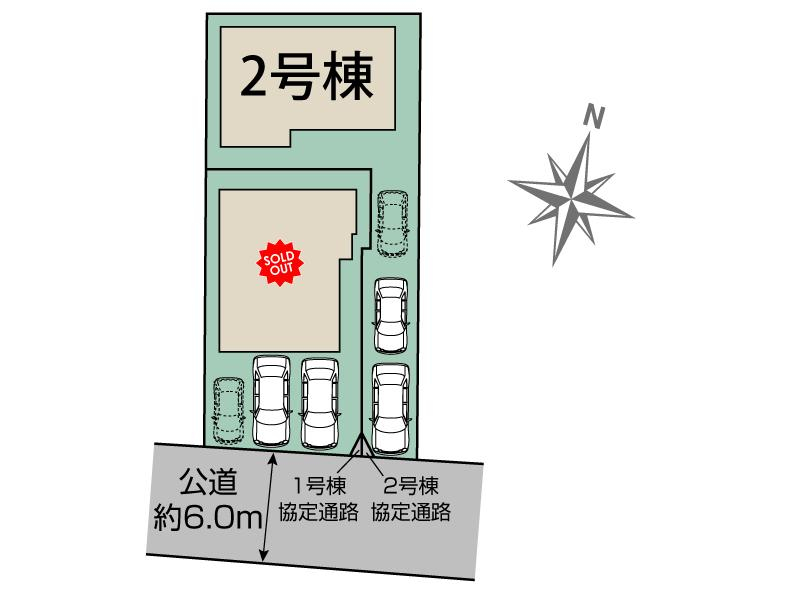 ブルーミングガーデン熊本市東区沼山津２丁目２棟の見取り図