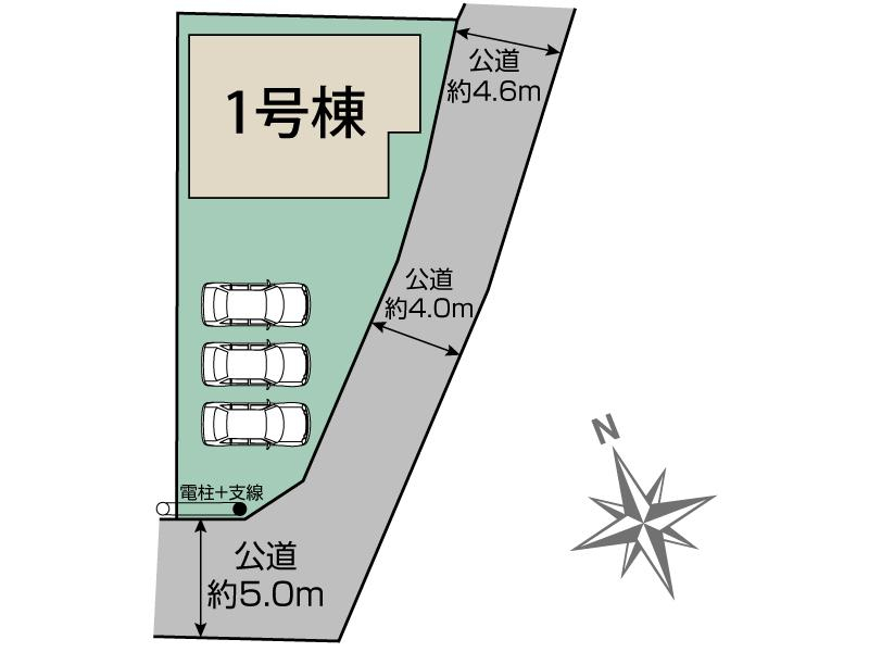 熊谷市円光2丁目1棟 区画図