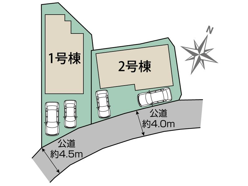 ブルーミングガーデン熊本市南区御幸笛田４丁目２棟の見取り図