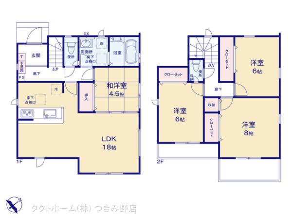 グラファーレ4144横浜市原宿３期１棟の見取り図