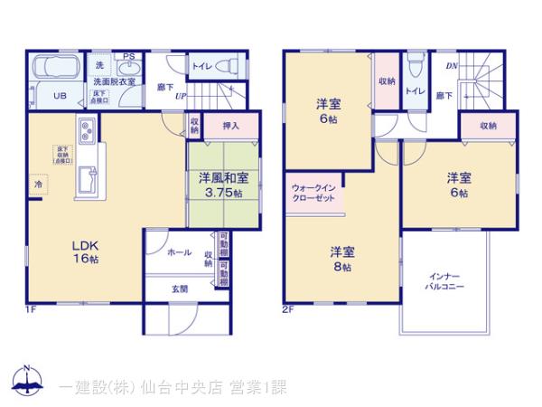 リーブルガーデン多賀城市山王Ⅲの見取り図