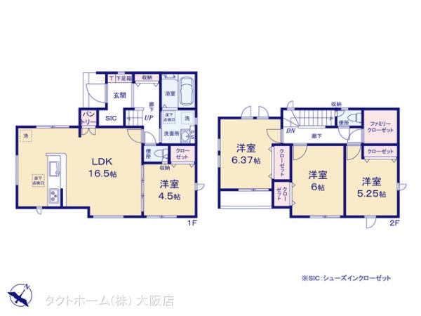 グラファーレ4146堺市毛穴町２期１棟の見取り図