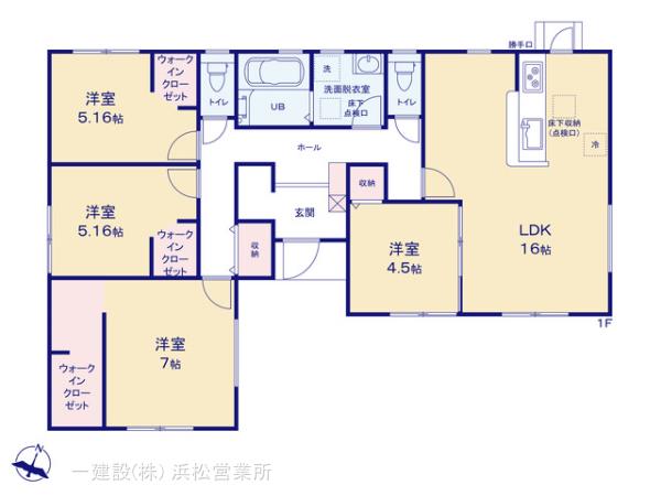 リーブルガーデン菊川下平川字末吉の見取り図