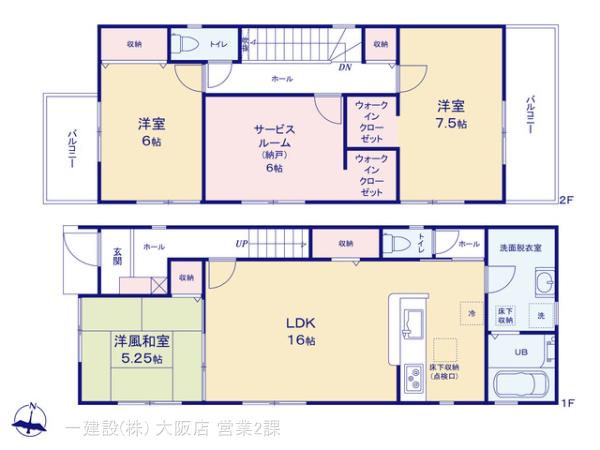 リーブルガーデン松原市立部２丁目の見取り図