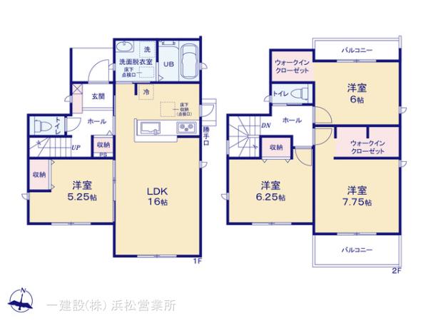 リーブルガーデン浜名区細江町気賀の見取り図