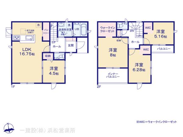 リーブルガーデン中央区湖東町の見取り図