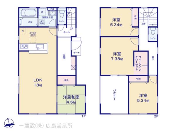 リーブルガーデン岩国市車町１丁目の見取り図