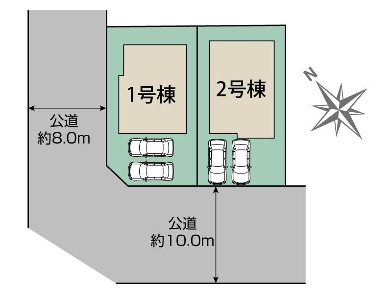 ブルーミングガーデン札幌市北区新琴似５条１４丁目２棟の見取り図