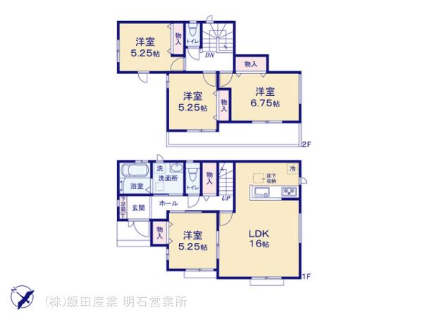 ハートフルタウン三木緑が丘町西二丁目2期の見取り図