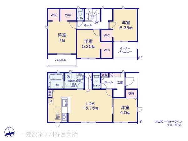 リーブルガーデン知多市岡田高根の見取り図