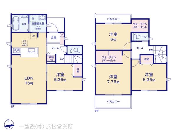 リーブルガーデン湖西新居町新居１３期の見取り図