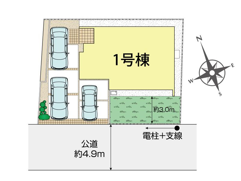 綾瀬市綾西4丁目1棟 区画図